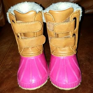 Gap toddler girl 7 8 winter snow duck boots thinsulate insulation